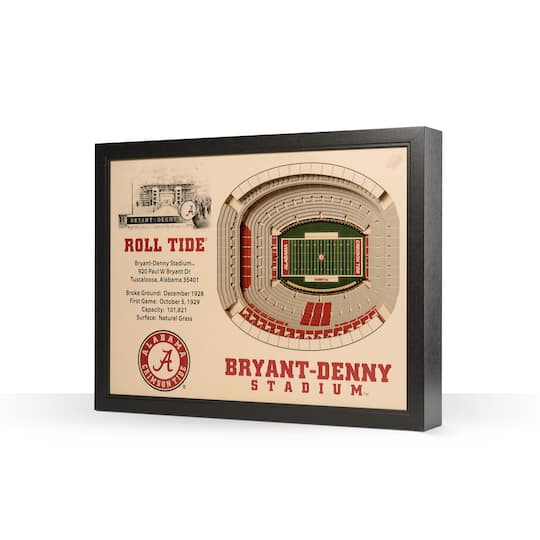 College Football 25-Layer StadiumView Wall Art By Youthefan in Alabama Crimson Tide | 25.5" x 19.5" x 3.5" | Michaels®